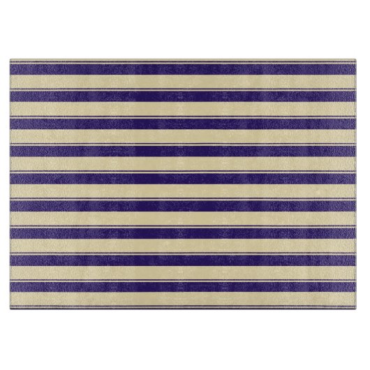 Bleek gele en blauwe streep snijplank (Voorkant)