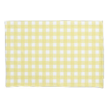 Bleek gele en witte gingham