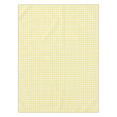 Bleek gele en witte gingham tafelkleed (Voorkant)