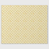 Bleek gele rendy, honingbijen, honingbonensoort cadeaupapier (Vlak)