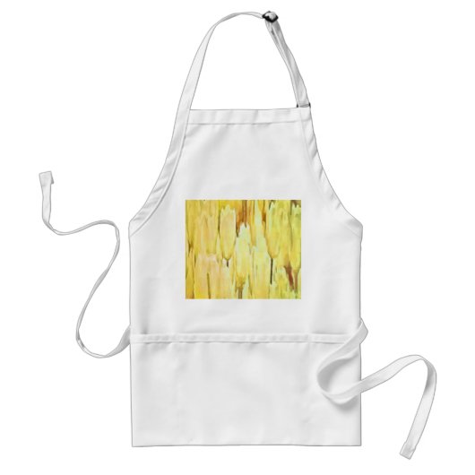 Bleek gele tegels Abstract Standaard Schort (Voorkant)