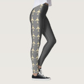 Bleek gele vliegtuigen van het vliegtuig leggings (Rechts)