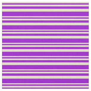Bleek Goldenrod en donker Violet Patroon Stof