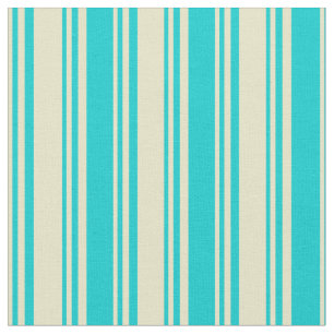 Bleek Goldenrod en donkerturquoise gekleurde lijne Stof