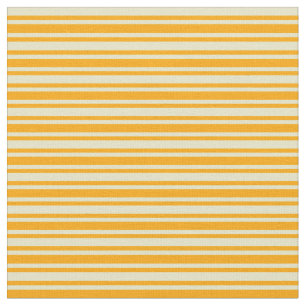 Bleek Goldenrod en Oranje gelinkt patroon Stof