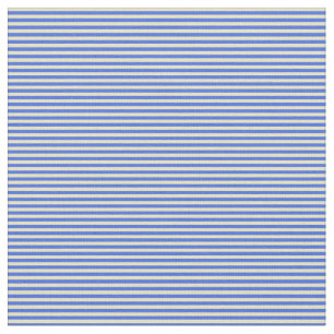 Bleek Goldenrod en Royal Blue Lines/Stripes Patter Stof