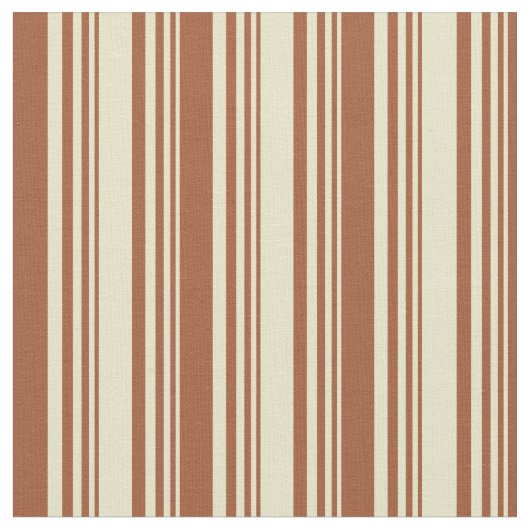Bleek Goldenrod en Sienna Lines Stof (Close Up)