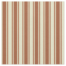 Bleek Goldenrod en Sienna Lines/Stripes Pattern Stof