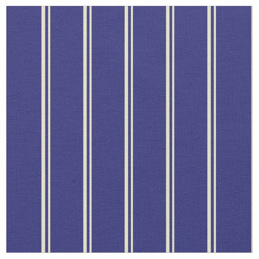 Bleek Goldenrod & Midnight Blue Pattern van Stripe Stof (Close Up)