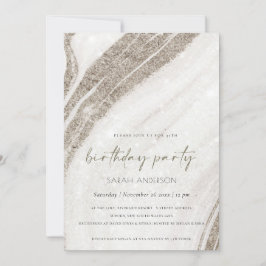 Bleek goudmarmer Agate elke zondag uitnodigen Bedankkaart