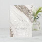 Bleek goudmarmer Agate repetitie Bedankkaart (Staand voorkant)