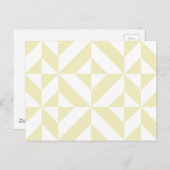 Bleek goudpatroon voor decomgrenzingskubus briefkaart (Voorkant / Achterkant)