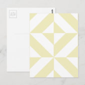 Bleek goudpatroon voor decomgrenzingskubus briefkaart (Voorkant / Achterkant)