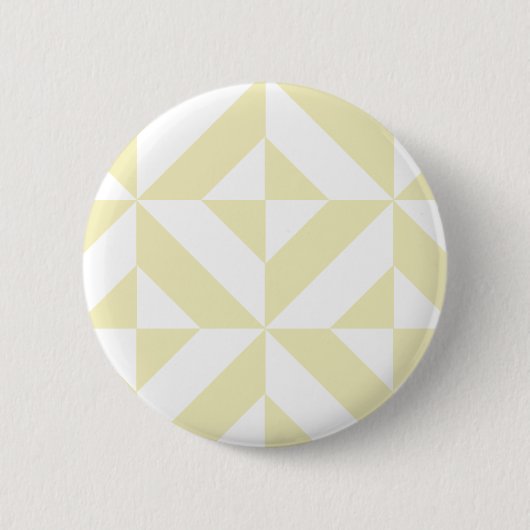 Bleek goudpatroon voor decomgrenzingskubus ronde button 5,7 cm (Voorkant)