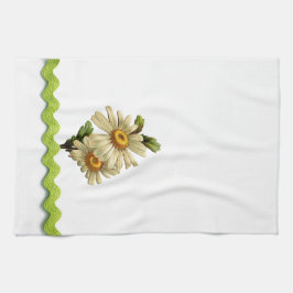 Bleek Green Daisy Theedoek