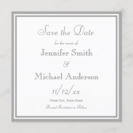 Bleek Grey Save the Date Wedding