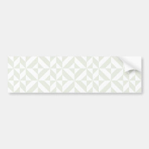 Bleek grijs geometrisch decoderpatroon bumpersticker