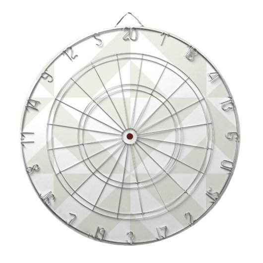 Bleek grijs geometrisch decoderpatroon dartbord (Voorkant)