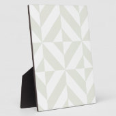 Bleek grijs geometrisch decoderpatroon fotoplaat (Zijkant)