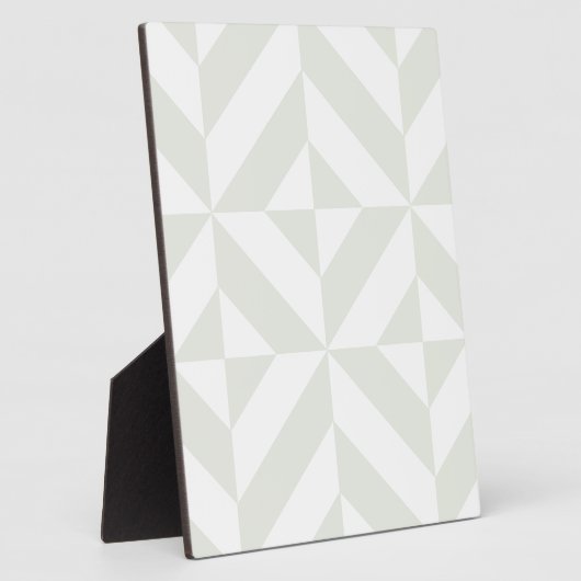 Bleek grijs geometrisch decoderpatroon fotoplaat (Zijkant)