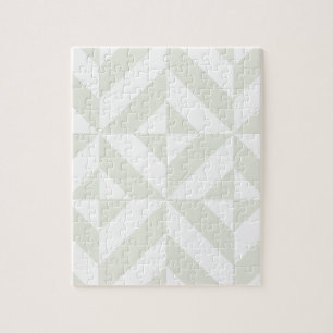 Bleek grijs geometrisch decoderpatroon legpuzzel