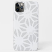 Bleek grijs geometrisch patroon Case-Mate iPhone case (Achterkant)