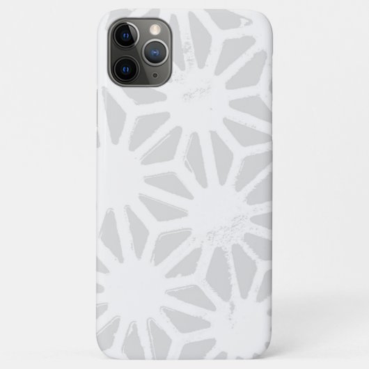 Bleek grijs geometrisch patroon Case-Mate iPhone case (Achterkant)