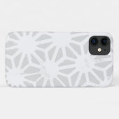 Bleek grijs geometrisch patroon Case-Mate iPhone case (Achterkant (horizontaal))