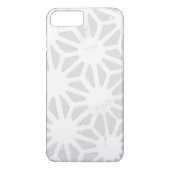Bleek grijs geometrisch patroon Case-Mate iPhone case (Achterkant)