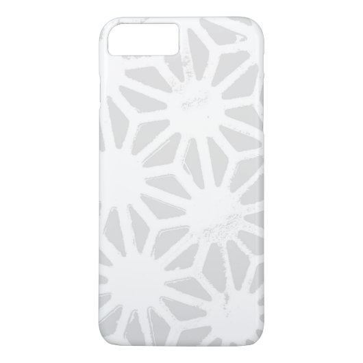Bleek grijs geometrisch patroon Case-Mate iPhone case (Achterkant)