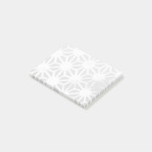 Bleek grijs geometrisch patroon post-it® notes (Schuin)