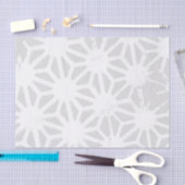 Bleek grijs geometrisch patroon tissuepapier (Craft)