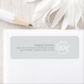 Bleek grijs gewoon Wed Return Address Etiket (Insitu)