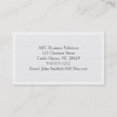Bleek grijs modern professioneel Visitekaartje (Achterkant)