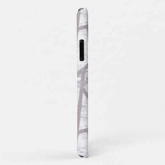 Bleek grijs mozaïekpatroon Case-Mate iPhone case (Achterkant/rechts)