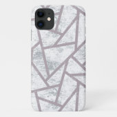 Bleek grijs mozaïekpatroon Case-Mate iPhone case (Achterkant)