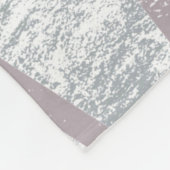 Bleek grijs mozaïekpatroon fleece deken (Hoek)