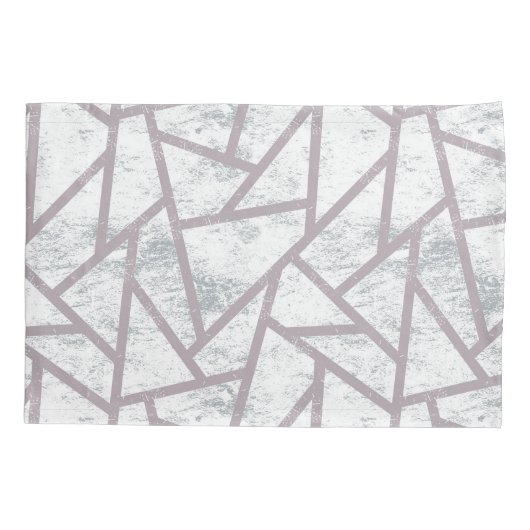 Bleek grijs mozaïekpatroon kussensloop (Achterkant)