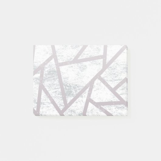 Bleek grijs mozaïekpatroon post-it® notes (Voorkant)