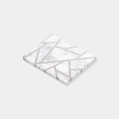 Bleek grijs mozaïekpatroon post-it® notes (Schuin)