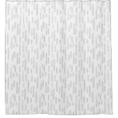 Bleek grijs op witte inktafgeronde lijnen douchegordijn (Voorkant)