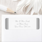 Bleek grijs retouradres etiket (Insitu)