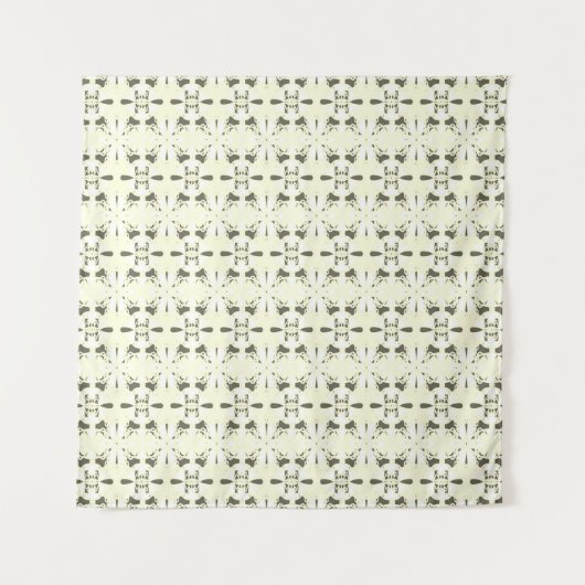 Bleek grijs-roze versiering. wandkleed (Voorkant)