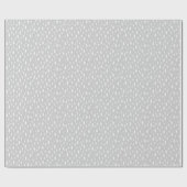 Bleek grijs tiny Trees Holiday Wrapping Paper Cadeaupapier (Vlak)