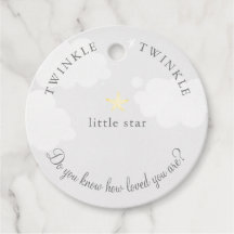 Bleek grijs Twinkle Little Star Baby shower Verjaa