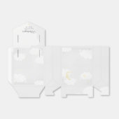 Bleek grijs Twinkle Little Star Sky Baby shower Bedankdoosjes (Uitgevouwen)