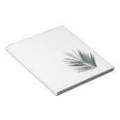 Bleek groen blad notitieblok (Schuin)