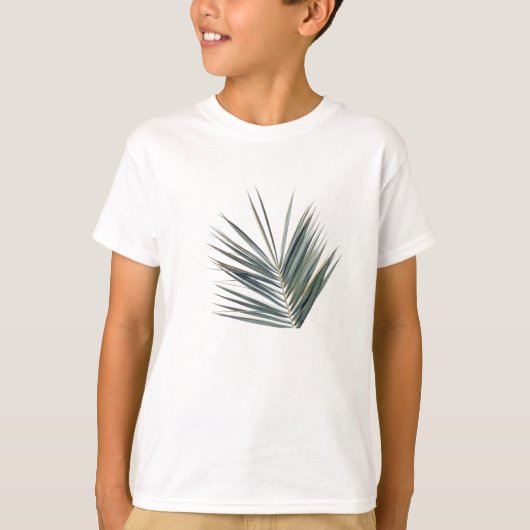 Bleek groen blad t-shirt (Voorkant)