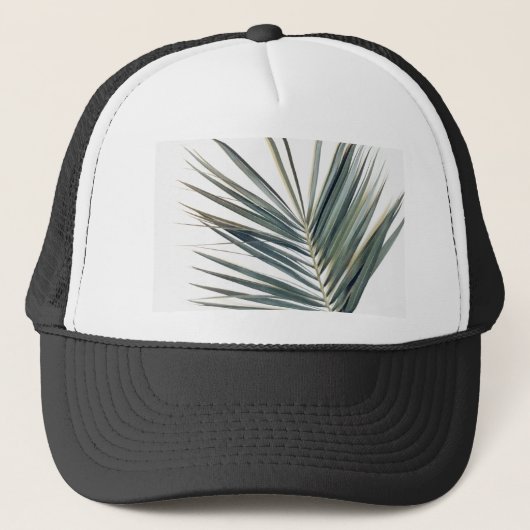 Bleek groen blad trucker pet (Voorkant)