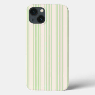 Bleek groen en beige vijf strepenpatroon Case-Mate iPhone case